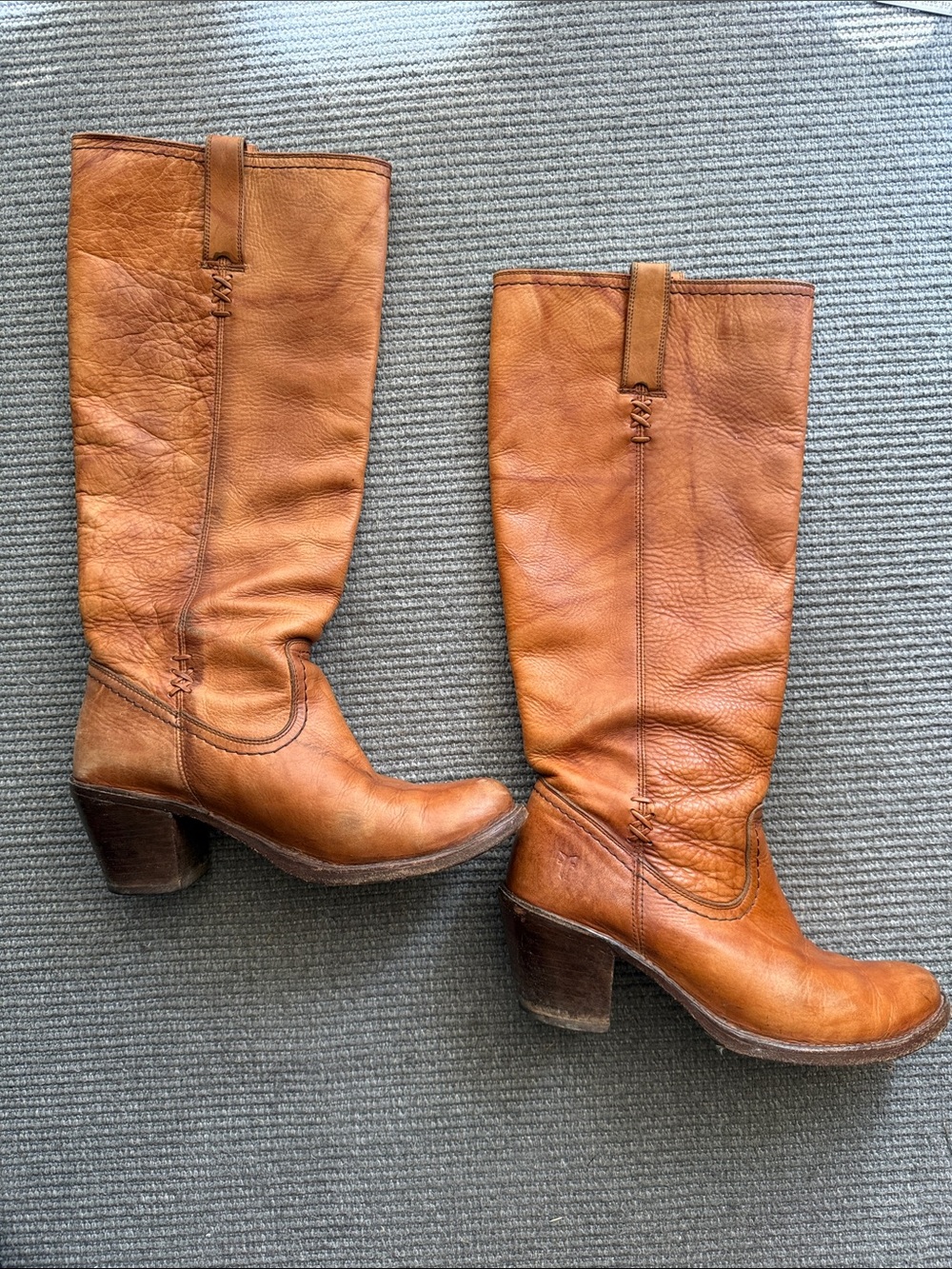 Rare Cognac Tall Frye Boots